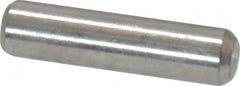 Value Collection - 1/8" Diam x 1/2" Pin Length 18-8 Stainless Steel Standard Dowel Pin - Bright Finish - Americas Tooling