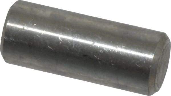 Value Collection - 1/4" Diam x 5/8" Pin Length 18-8 Stainless Steel Standard Dowel Pin - Bright Finish - Americas Tooling