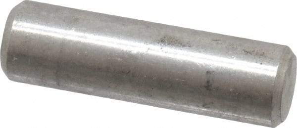 Value Collection - 1/4" Diam x 7/8" Pin Length 18-8 Stainless Steel Standard Dowel Pin - Bright Finish - Americas Tooling