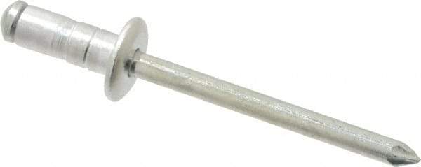 RivetKing - Size 62-64 Dome Head Aluminum Multi Grip Blind Rivet - Steel Mandrel, 0.062" to 1/4" Grip, 3/8" Head Diam, 0.192" to 0.196" Hole Diam, 0.519" Length Under Head, 3/16" Body Diam - Americas Tooling