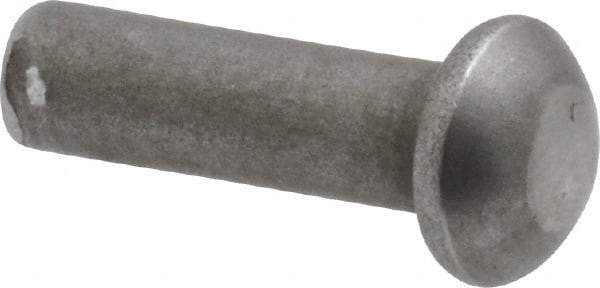 RivetKing - 3/16" Body Diam, Round Steel Solid Rivet - 5/8" Length Under Head - Americas Tooling