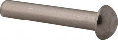 RivetKing - 1/4" Body Diam, Round Uncoated Stainless Steel Solid Rivet - 1-1/2" Length Under Head, Grade 18-8 - Americas Tooling