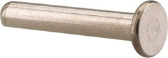 RivetKing - 1/8" Body Diam, Flat Stainless Steel Solid Rivet - 3/4" Length Under Head, Grade 18-8 - Americas Tooling