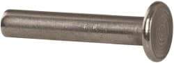 RivetKing - 3/16" Body Diam, Round Uncoated Stainless Steel Solid Rivet - 1" Length Under Head, Grade 18-8 - Americas Tooling