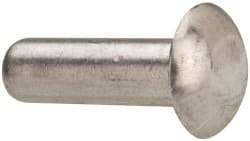 RivetKing - 3/16" Body Diam, Universal Aluminum Solid Rivet - 5/8" Length Under Head, Grade 1100F - Americas Tooling