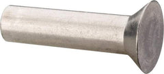 RivetKing - 3/16" Body Diam, Countersunk Aluminum Solid Rivet - 3/4" Length Under Head, Grade 1100F, 78° Countersunk Head Angle - Americas Tooling