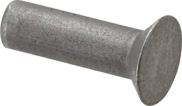 RivetKing - 3/16" Body Diam, Countersunk Uncoated Steel Solid Rivet - 5/8" Length Under Head, 90° Countersunk Head Angle - Americas Tooling