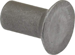 RivetKing - 1/4" Body Diam, Countersunk Steel Solid Rivet - 1/2" Length Under Head, 90° Countersunk Head Angle - Americas Tooling