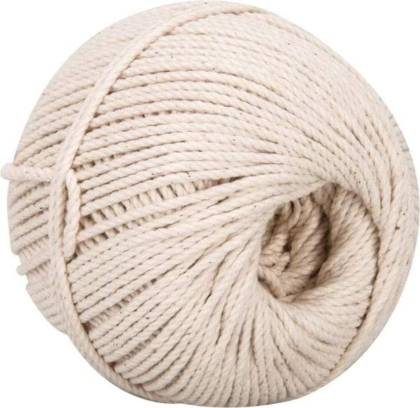 Made in USA - 0.08 Inch Diameter, Seine Cable Cord Twine - 61 Lbs. Breaking Strength, White, 470 Ft. per Lb. - Americas Tooling