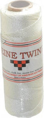 Value Collection - 0.046 Inch Diameter, Seine Twine Spool - 105 Lbs. Breaking Strength, White, 1,800 Ft. per Lb. - Americas Tooling