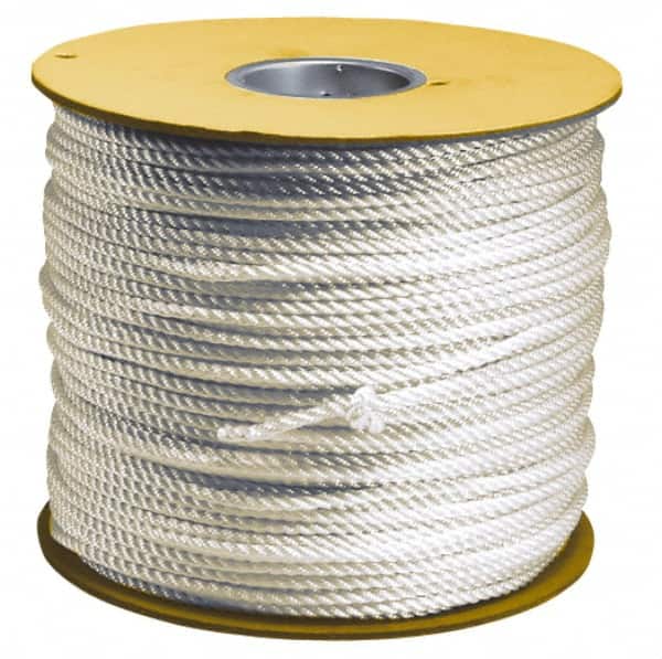 Value Collection - 100' Max Length Polyester Solid Braid Rope - 1/8" Diam, 49 Lb Capacity - Americas Tooling