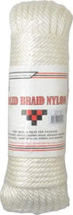 Value Collection - 100' Max Length Nylon Braided Cord - 3/8" Diam, 2,500 Lb Capacity - Americas Tooling