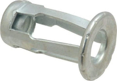 Au-Ve-Co Products - 1/4-20 UNC Thread, Zinc Plated, Steel, Screwdriver Installed Rivet Nut - 3/16 to 3/8" Grip, 5/8" Flange Diam, 0.919" Long - Americas Tooling