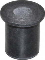 Au-Ve-Co Products - M6x1.00, 0.63" Diam x 0.051" Thick Flange, Rubber Insulated Rivet Nut - Metric Coarse Thread, Neoprene, 0.579" Long x 1/2" Body Diam, 0.63" OAL - Americas Tooling