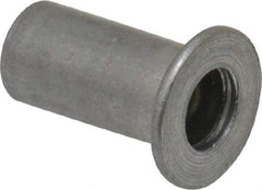 Value Collection - #8-32, 0.01 to 0.08" Grip, #2, Aluminum Standard Rivet Nut - Flat Head - Americas Tooling