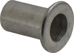 Value Collection - 3/8-16, 0.03 to 0.115" Grip, 1/2" Drill, Aluminum Standard Rivet Nut - Flat Head - Americas Tooling