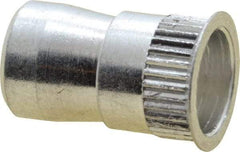 Marson - #6-32, 3/8" OAL, Thread-Sert Threaded Insert - 0.221" Hole Diam, 1/4" Head Diam, Aluminum - Americas Tooling