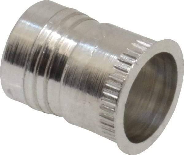 Marson - #10-24, 3/8" OAL, Thread-Sert Threaded Insert - 0.281" Hole Diam, 0.314" Head Diam, Aluminum - Americas Tooling