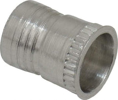 Marson - #10-32, 3/8" OAL, Thread-Sert Threaded Insert - 0.281" Hole Diam, 0.314" Head Diam, Aluminum - Americas Tooling