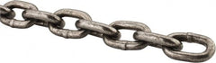 Peerless Chain - 1/4" Welded High Test Chain - 2,600 Lb Capacity, Grade 43, Carbon Steel, Standard Finish - Americas Tooling