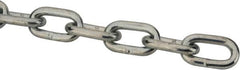 Peerless Chain - 5/16" Welded Proof Coil Chain - 1,900 Lb Capacity, Grade 30, Carbon Steel, Zinc Plated Finish - Americas Tooling