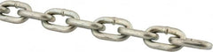 Peerless Chain - #2/0 Welded Straight Link Machine Chain - 545 Lb Capacity, Steel, Zinc Plated Finish - Americas Tooling