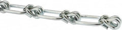 Campbell - 0.177" Diam Steel Single Loop Chain - 580 Lb Load Limit, #5/0, Zinc Plated Finish, 2.15" Inside Length - Americas Tooling