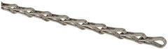 Made in USA - 0.042" Diam Steel Sash Chain - 95 Lb Load Limit, #25, Standard Finish - Americas Tooling