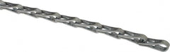 Made in USA - 0.035" Diam Steel Sash Chain - 75 Lb Load Limit, #8, Zinc Plated Finish - Americas Tooling