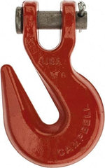 Campbell - 5/8 Inch Chain Diameter, Grade 70 Clevis Hook - 18,100 Lbs. Load Capacity, 13/16 Inch Inside Diameter, 25/32 Inch Pin Diameter, 3/4 Inch Hook Throat - Americas Tooling