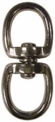 Value Collection - 3-3/8" Long Oval Deluxe Swivel Eye Bolt Snap - Zinc Alloy with 5/16" Snap Opening - Americas Tooling