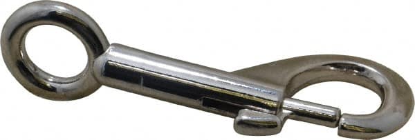 Value Collection - 3-5/16" Long Oval Fixed Eye Bolt Snap - Zinc Alloy with 3/8" Snap Opening - Americas Tooling