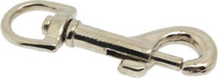 Value Collection - 2-1/4" Long Oval Swivel Eye Bolt Snap - Zinc Alloy with 1/4" Snap Opening - Americas Tooling