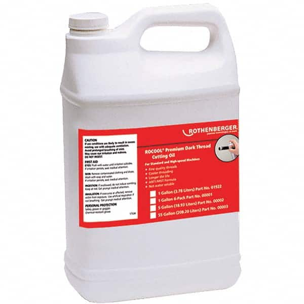 Rothenberger - Pipe Cutting & Threading Oil Type: Dark Cutting Oil Container Type: 1 Gallon Bottle - Americas Tooling