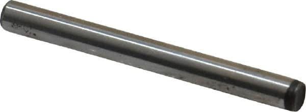 Unbrako - 1/8" Diam x 1-1/4" Pin Length Grade 8 Alloy Steel Oversized Dowel Pin - C 60 (Surface) & C 50-58 Hardness, 1,845 Lb Breaking Strength, 1 Beveled & 1 Rounded End - Americas Tooling