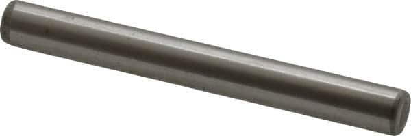 Unbrako - 1/4" Diam x 2-1/4" Pin Length Grade 8 Alloy Steel Oversized Dowel Pin - C 60 (Surface) & C 50-58 Hardness, 7,370 Lb Breaking Strength, 1 Beveled & 1 Rounded End - Americas Tooling