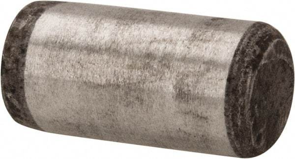 Unbrako - 3/8" Diam x 3/4" Pin Length Grade 8 Alloy Steel Oversized Dowel Pin - C 60 (Surface) & C 50-58 Hardness, 16,580 Lb Breaking Strength, 1 Beveled & 1 Rounded End - Americas Tooling