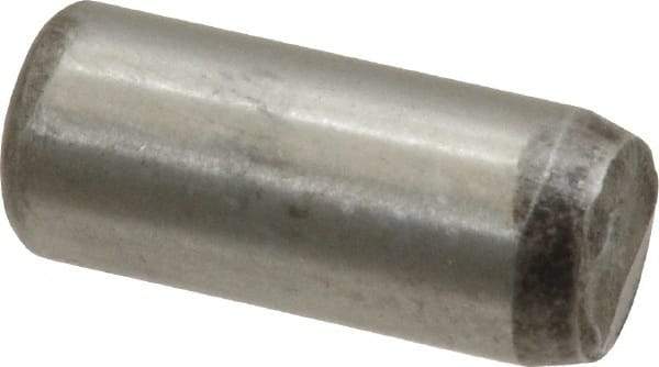 Unbrako - 3/8" Diam x 7/8" Pin Length Grade 8 Alloy Steel Oversized Dowel Pin - C 60 (Surface) & C 50-58 Hardness, 16,580 Lb Breaking Strength, 1 Beveled & 1 Rounded End - Americas Tooling