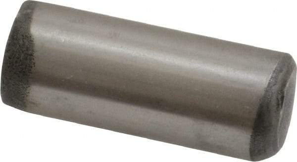 Unbrako - 1/2" Diam x 1-1/4" Pin Length Grade 8 Alloy Steel Oversized Dowel Pin - C 60 (Surface) & C 50-58 Hardness, 29,460 Lb Breaking Strength, 1 Beveled & 1 Rounded End - Americas Tooling