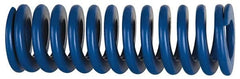 Associated Spring Raymond - 20mm Hole Diam, 10mm Rod Diam, 5" Free Length, Blue Die Spring - 796.8 N Max Deflection, 48mm Max Deflection, Medium Duty, Chromium Alloy Steel - Americas Tooling