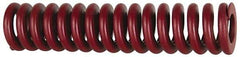 Associated Spring Raymond - 40mm Hole Diam, 20mm Rod Diam, 3" Free Length, Red Die Spring - 5037 N Max Deflection, 23mm Max Deflection, Strong Duty, Chromium Alloy Steel - Americas Tooling