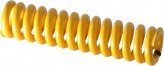 Associated Spring Raymond - 12.5mm Hole Diam, 6.3mm Rod Diam, 2" Free Length, Yellow Die Spring - Americas Tooling