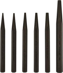 Mayhew - 6 Piece, 3/32 to 5/16", Starter Punch Set - Hex Shank, Steel, Comes in Pouch - Americas Tooling