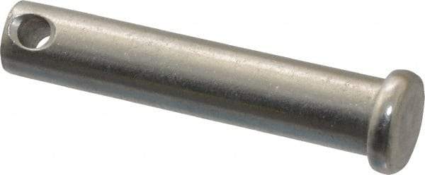 Bee Leitzke - 3/8" Pin Diam, 1-7/8" OAL, Standard Clevis Pin - 5/32" Hole, 1-41/64" Usable Length, Uncoated Stainless Steel - Americas Tooling