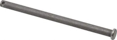 Made in USA - 1/4" Pin Diam, 4" OAL, Standard Clevis Pin - 3/32" Hole, 3-29/32" Usable Length, Uncoated Steel - Americas Tooling