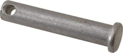 Made in USA - 5/16" Pin Diam, 1-5/8" OAL, Standard Clevis Pin - 9/64" Hole, 1-31/64" Usable Length, Uncoated Steel - Americas Tooling