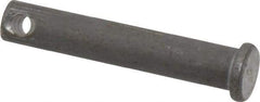 Made in USA - 5/16" Pin Diam, 1-3/4" OAL, Standard Clevis Pin - 9/64" Hole, 1-39/64" Usable Length, Uncoated Steel - Americas Tooling