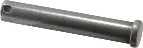 Value Collection - 1/2" Pin Diam, 3" OAL, Standard Clevis Pin - 5/32" Hole, 2-27/32" Usable Length, Uncoated Steel - Americas Tooling