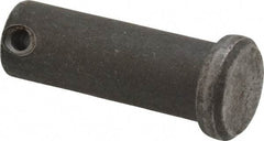 Made in USA - 5/8" Pin Diam, 1-3/4" OAL, Standard Clevis Pin - 5/32" Hole, 1-19/32" Usable Length, Uncoated Steel - Americas Tooling