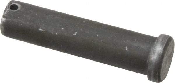 Made in USA - 3/4" Pin Diam, 3" OAL, Standard Clevis Pin - 5/32" Hole, 2-27/32" Usable Length, Uncoated Steel - Americas Tooling